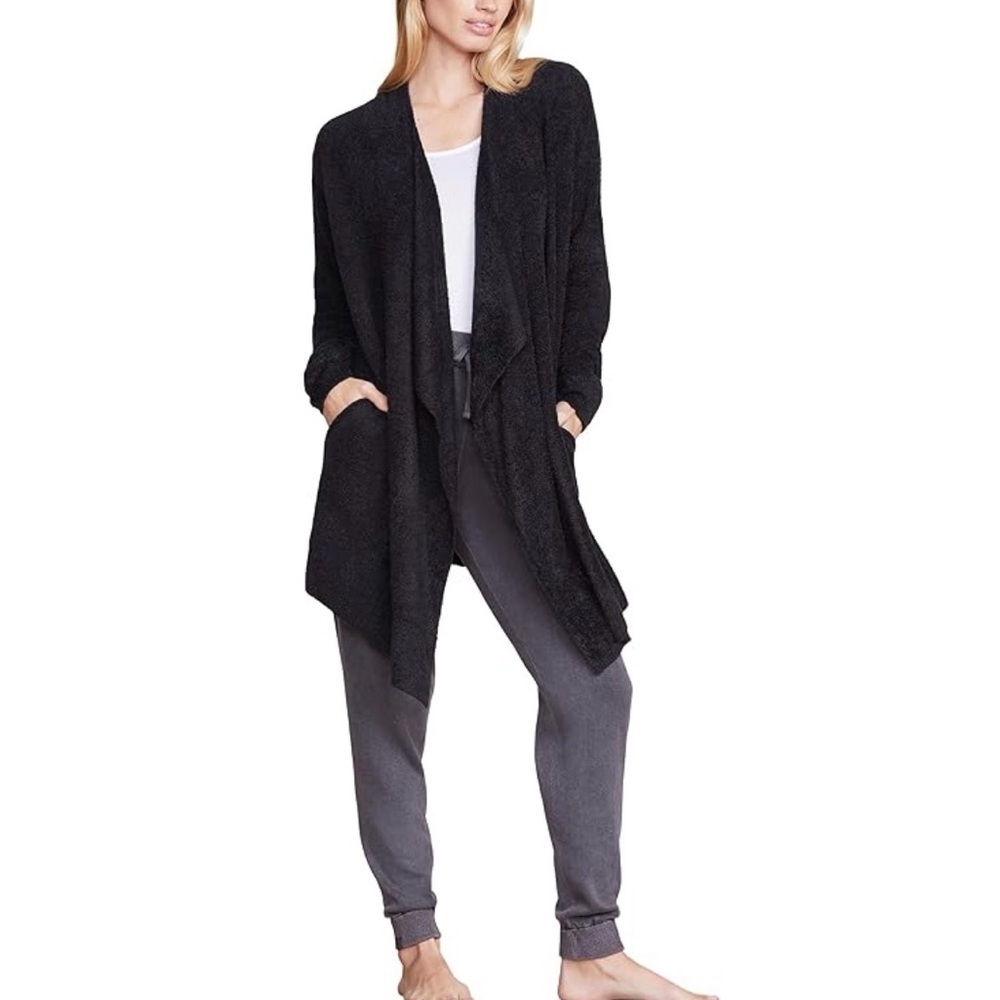 Barefoot Dreams cozy chic lite black cardigan